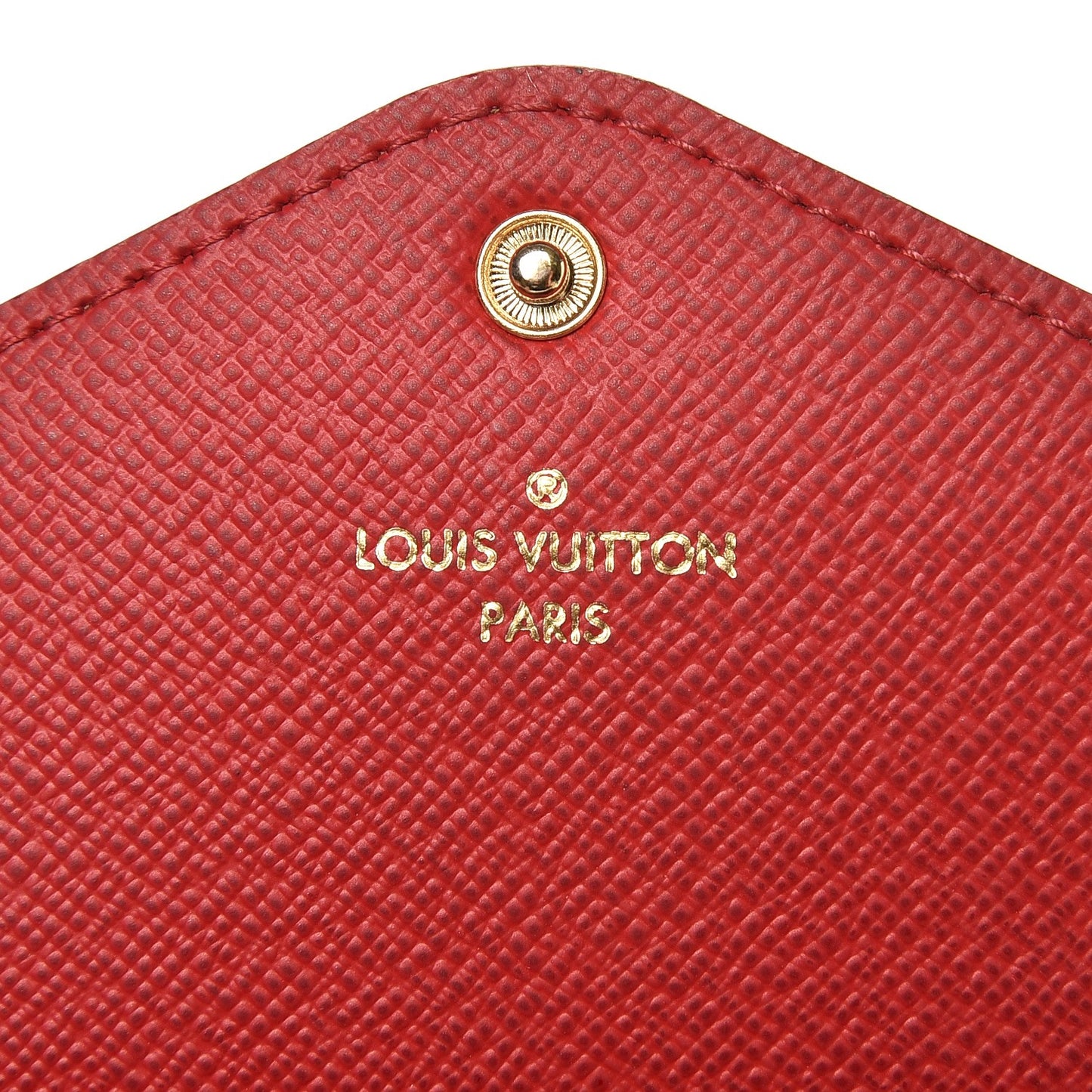 Damier Ebene Josephine Wallet Red