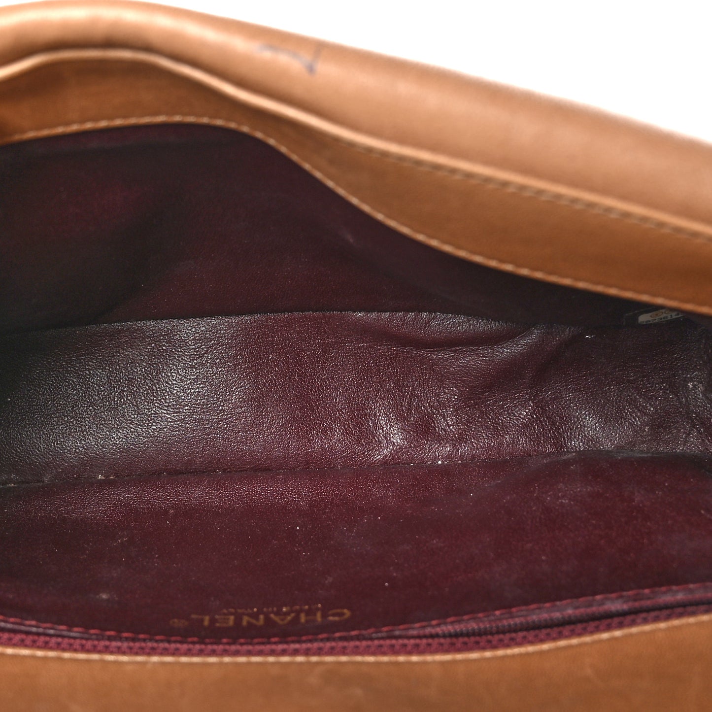 Lambskin Quilted Medium Single Flap Beige