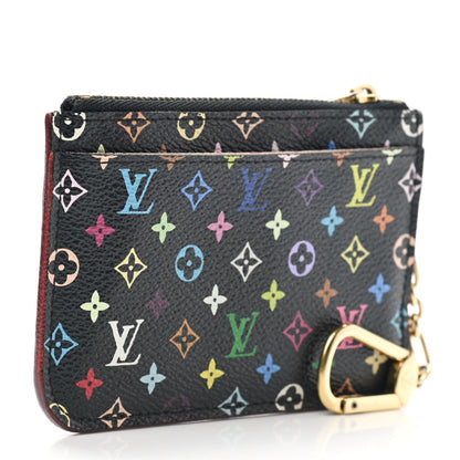 Louis Vuitton Monogram Multicolor Key Pouch Black Grenade 3 of 8