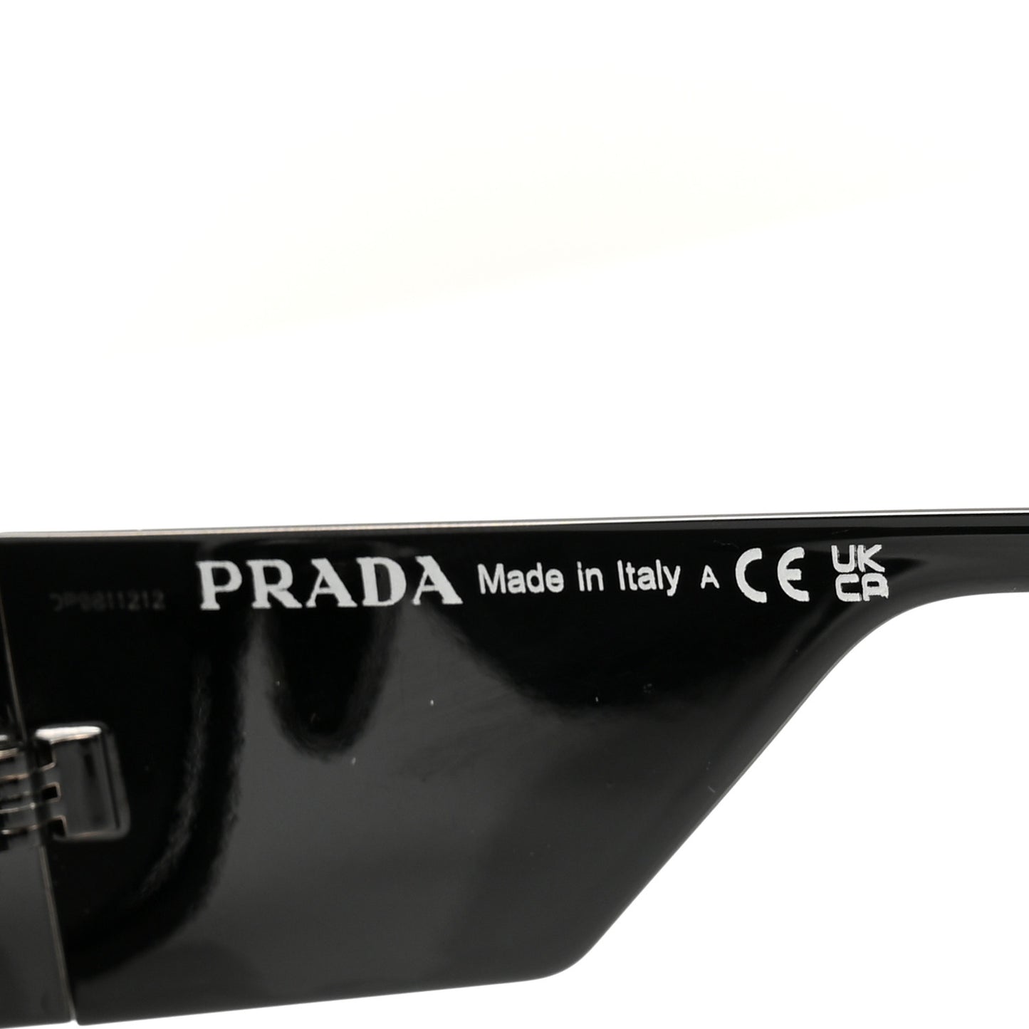 Metal Symbole Triangle Logo Sunglasses SPR 59Z Black Ardesia