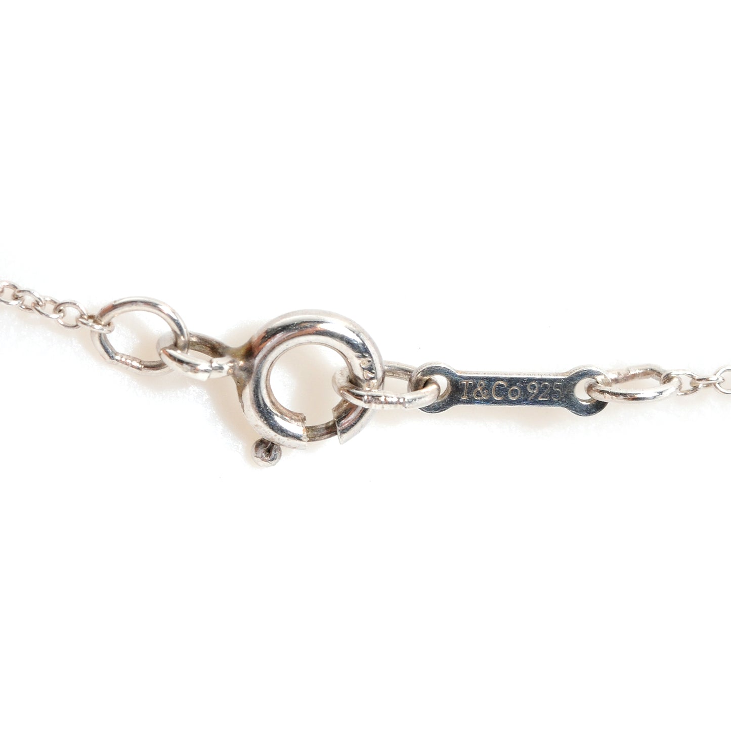 Sterling Silver 12mm Elsa Peretti Cross Pendant Necklace