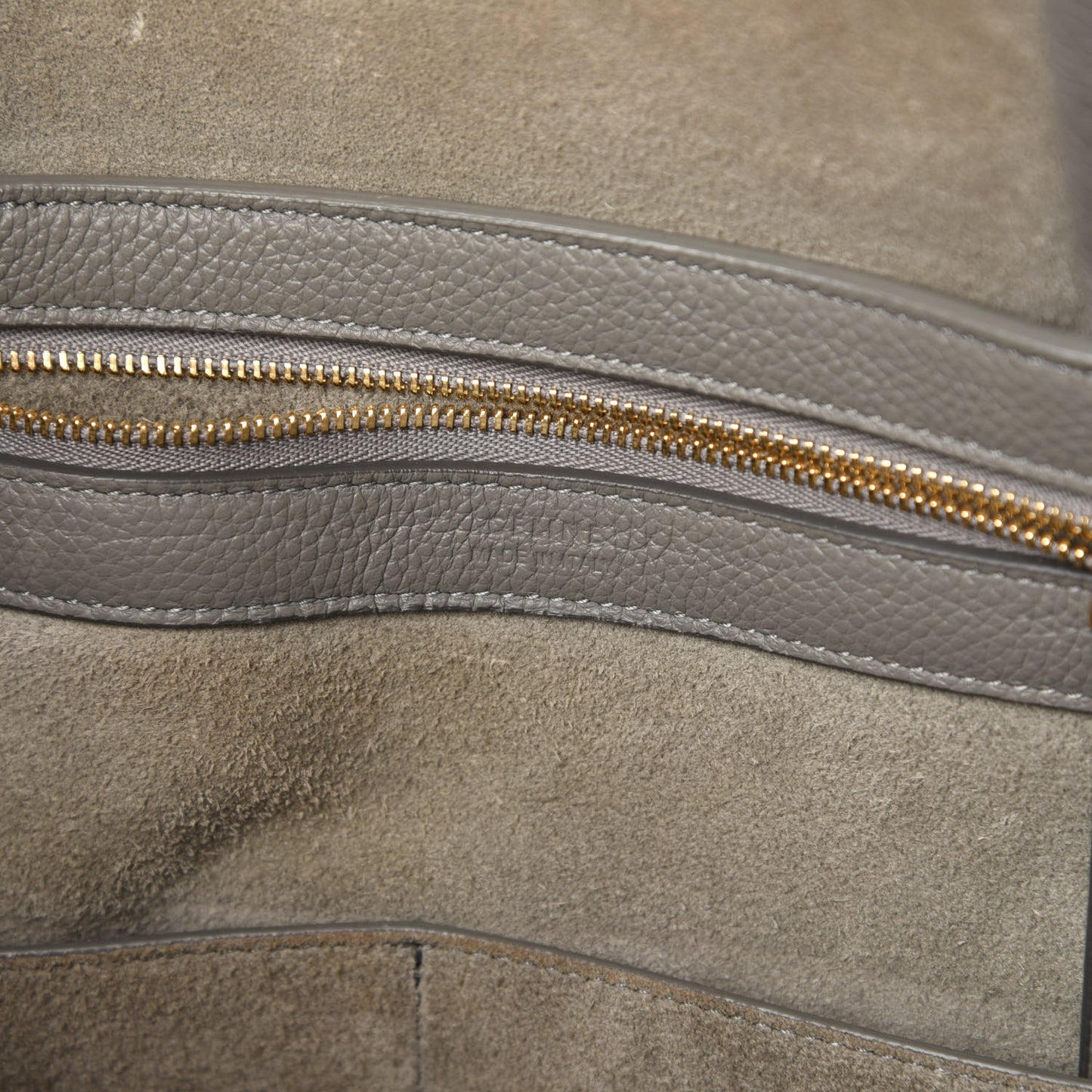 Soft Grained Calfskin Small Belt Cabas Phantom Grey