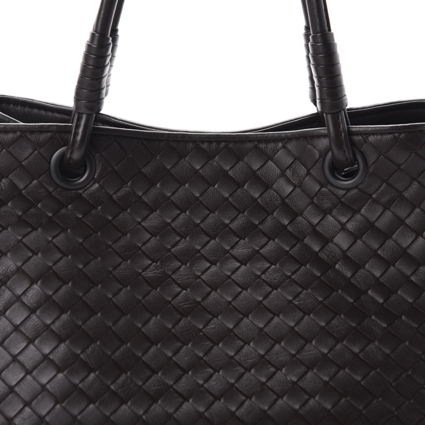 Nappa Intrecciato Woven Tote Ebano