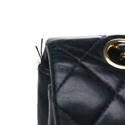 Chanel Lambskin Quilted Medium Double Flap Navy 15 of 15