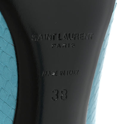 Saint Laurent Ayers Zoe 105 Pump 38 Water Marine 6 of 11