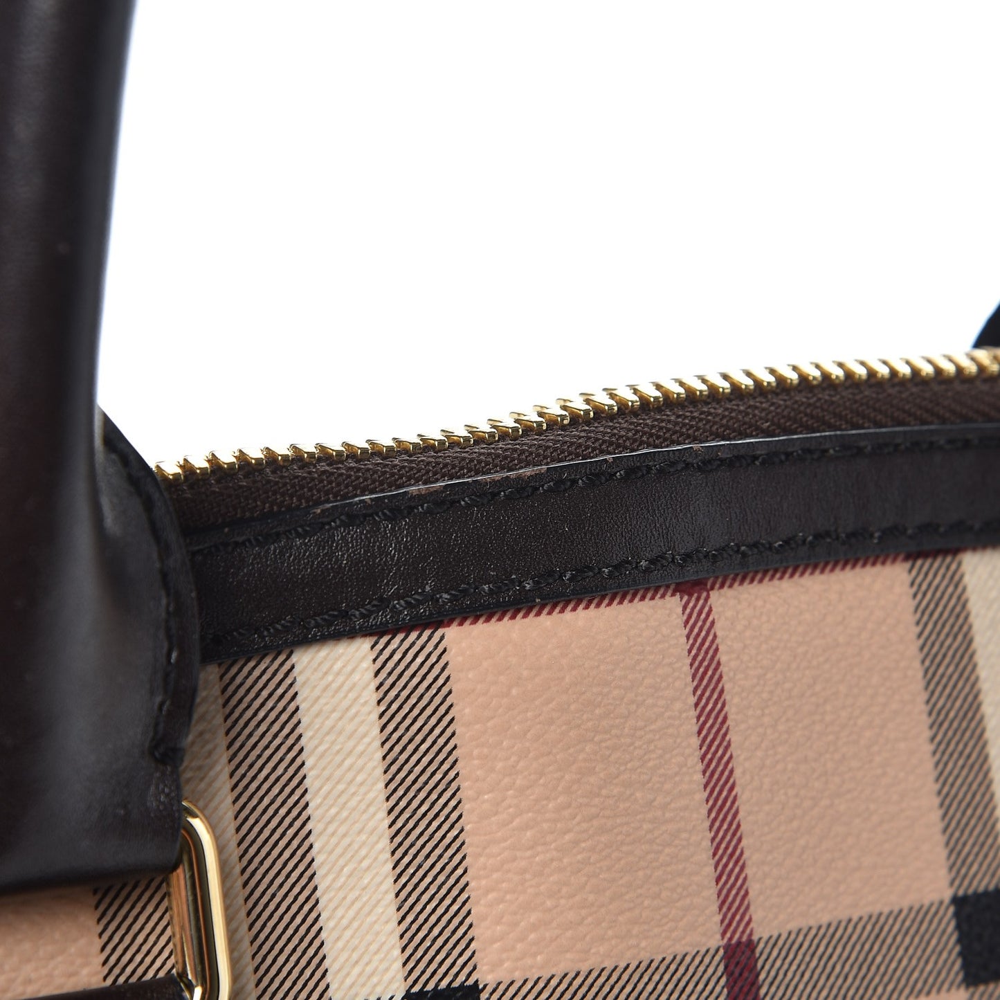 Haymarket Check Small Orchard Bowling Bag Chocolate