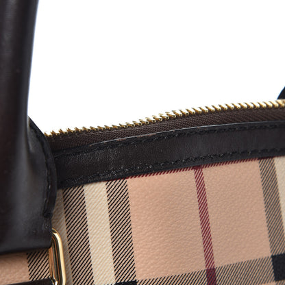 Burberry Haymarket Check Small Orchard Bowling Bag Chocolate 12 of 12