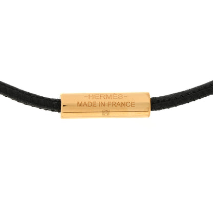 Hermes Swift Grand Loop Pendant Necklace Black 5 of 5