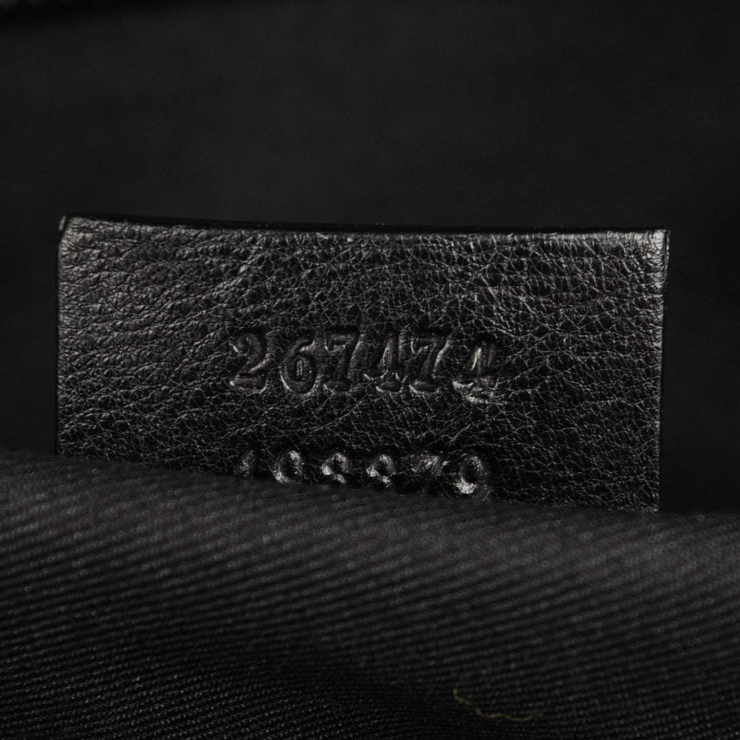 Metallic Monogram Canvas Tote Black