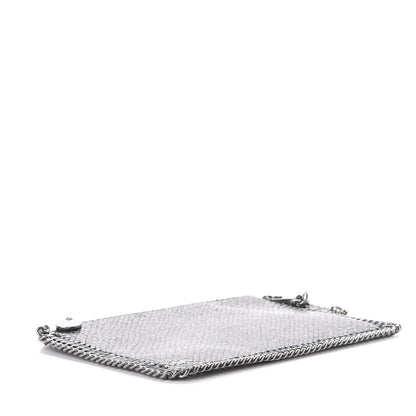 Stella McCartney Metallic Snake Print Falabella Pochette Ruthenium 4 of 9