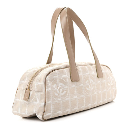 Chanel Nylon Travel Bowler Beige 3 of 12