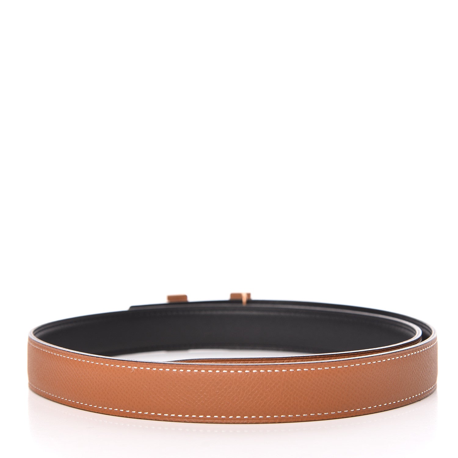 Hermes Swift Epsom 24mm Mini Constance H Belt 80 Black Gold 3 of 7
