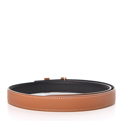 Hermes Swift Epsom 24mm Mini Constance H Belt 80 Black Gold 3 of 7
