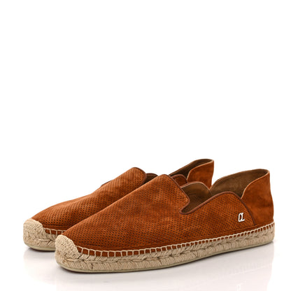 Christian Louboutin Veau Velours Mens Espadon Flat Espadrilles 45 Toscan 3 of 8