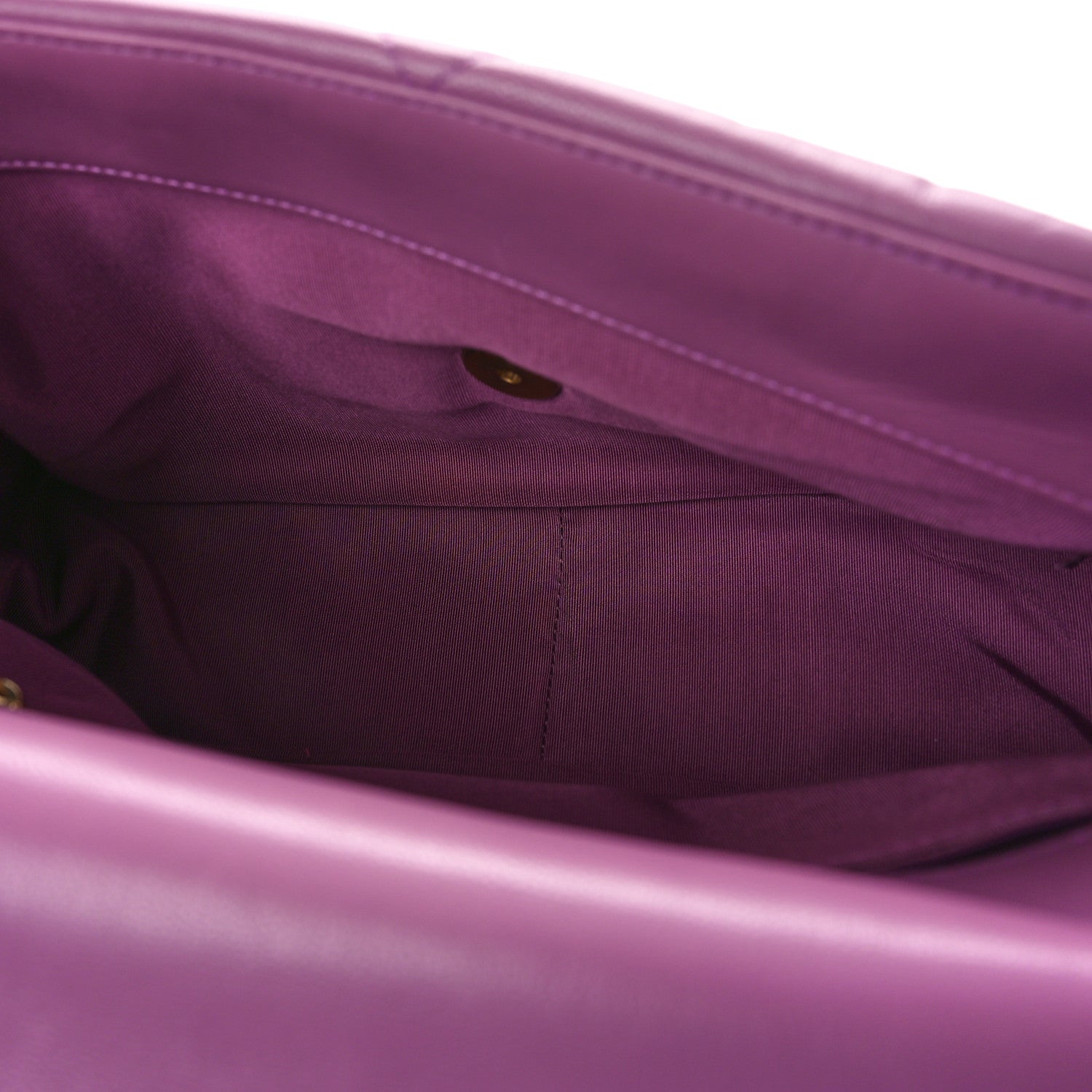 Chanel Goatskin Quilted Large Chanel 19 Flap Purple 5 of 10