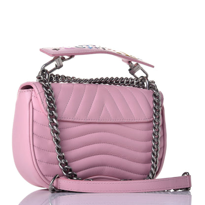 Louis Vuitton Calfskin New Wave Chain MM Rose Clair 3 of 11
