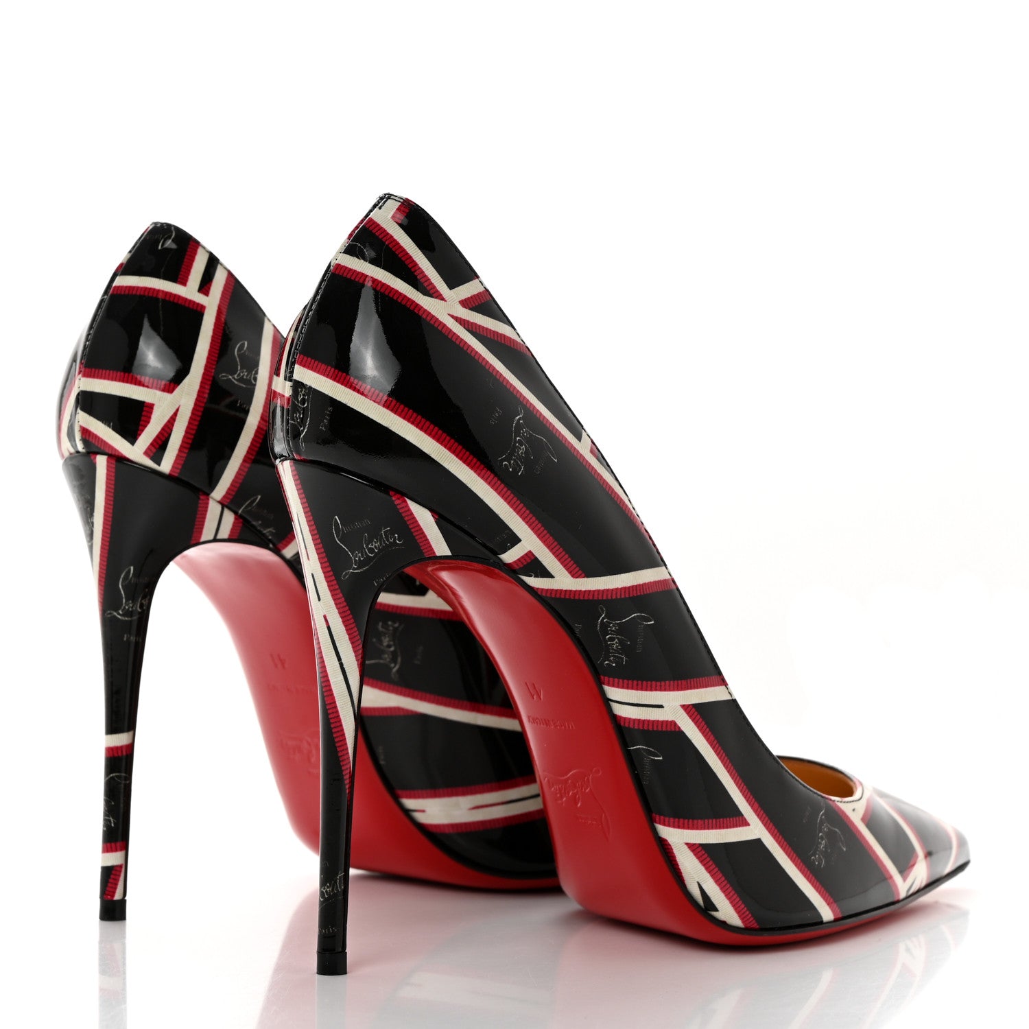 Christian Louboutin Patent Ribbon Kate 100 Pumps 41 Multicolor 4 of 12