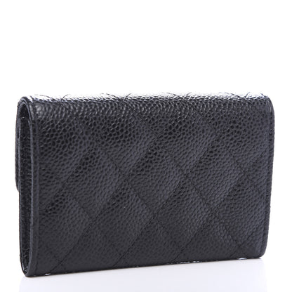Chanel Caviar Quilted Flap Card Holder Black 3 of 9