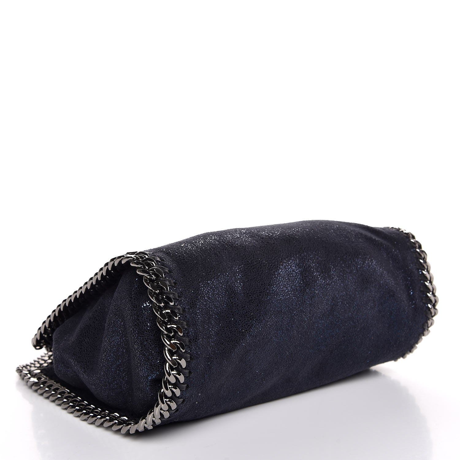 Stella McCartney Shaggy Deer Mini Falabella Fold Over Tote Lapis Navy 5 of 9