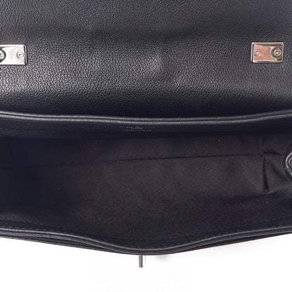 Louis Vuitton Calfskin Lockme II Chain Bag BB Black 7 of 8