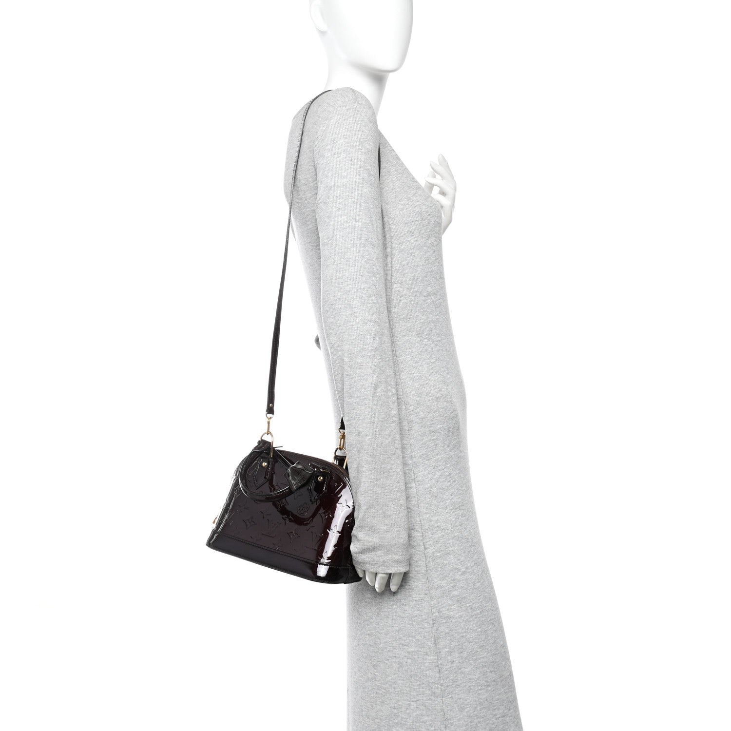 Louis Vuitton Vernis Alma BB Amarante 2 of 9