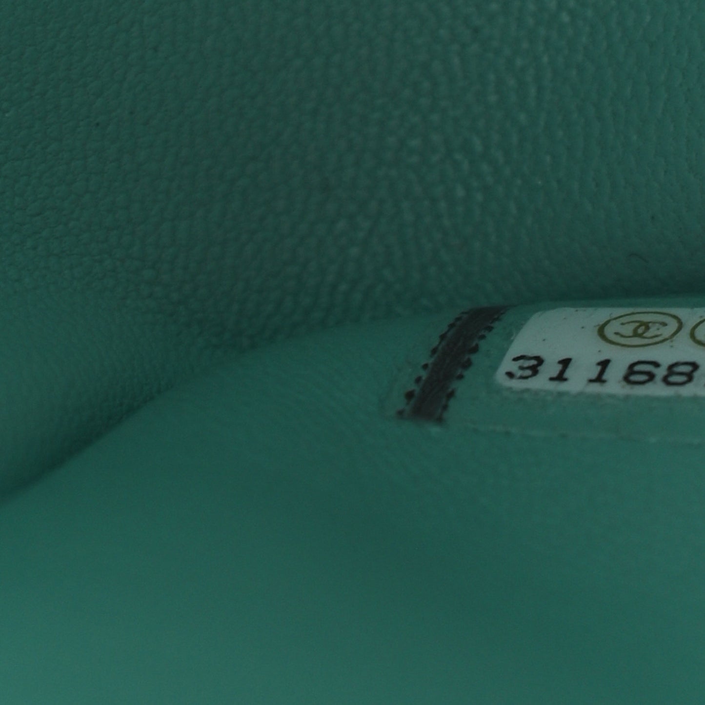 Caviar Quilted Jumbo Double Flap Light Green