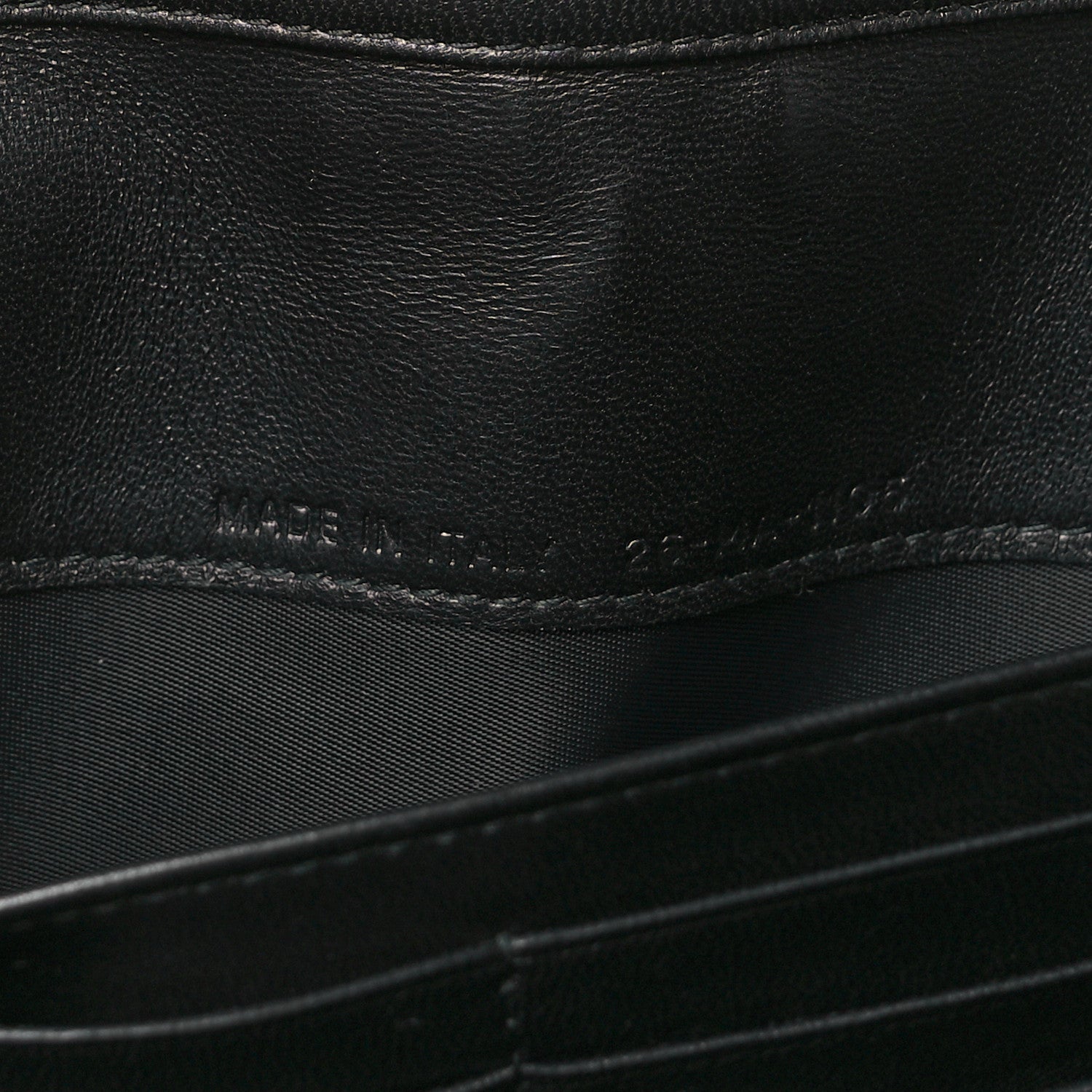 Christian Dior Metallic Lambskin Diorama Croisiere Chain Wallet Black 7 of 10