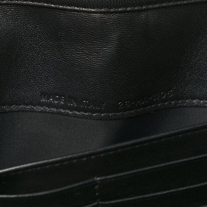 Christian Dior Metallic Lambskin Diorama Croisiere Chain Wallet Black 7 of 10