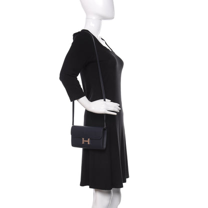 Hermes Evercolor Constance Wallet To Go Bleu Nuit 2 of 8