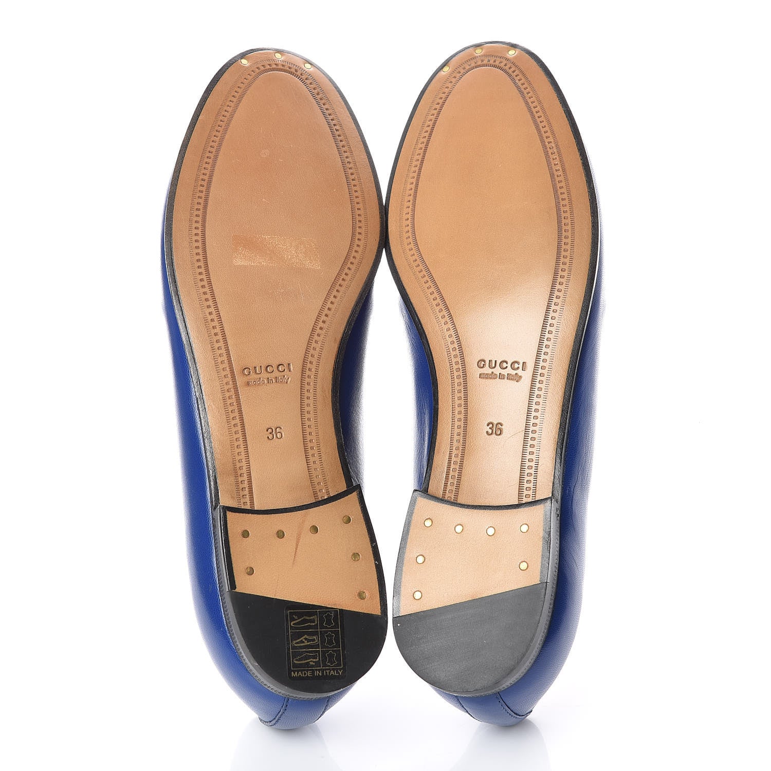 Gucci Malaga Kid Womens Jordaan Loafers 36 Electric Blue 5 of 12