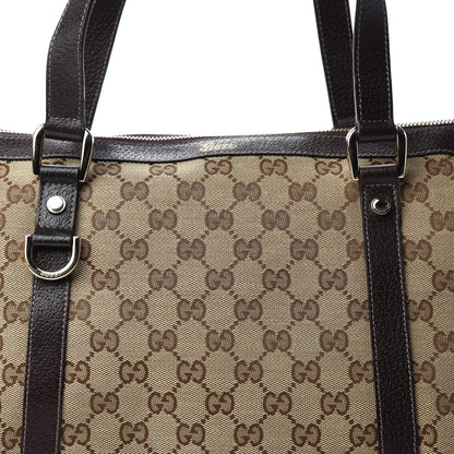 Gucci Monogram Medium Abbey Tote Dark Brown 10 of 10