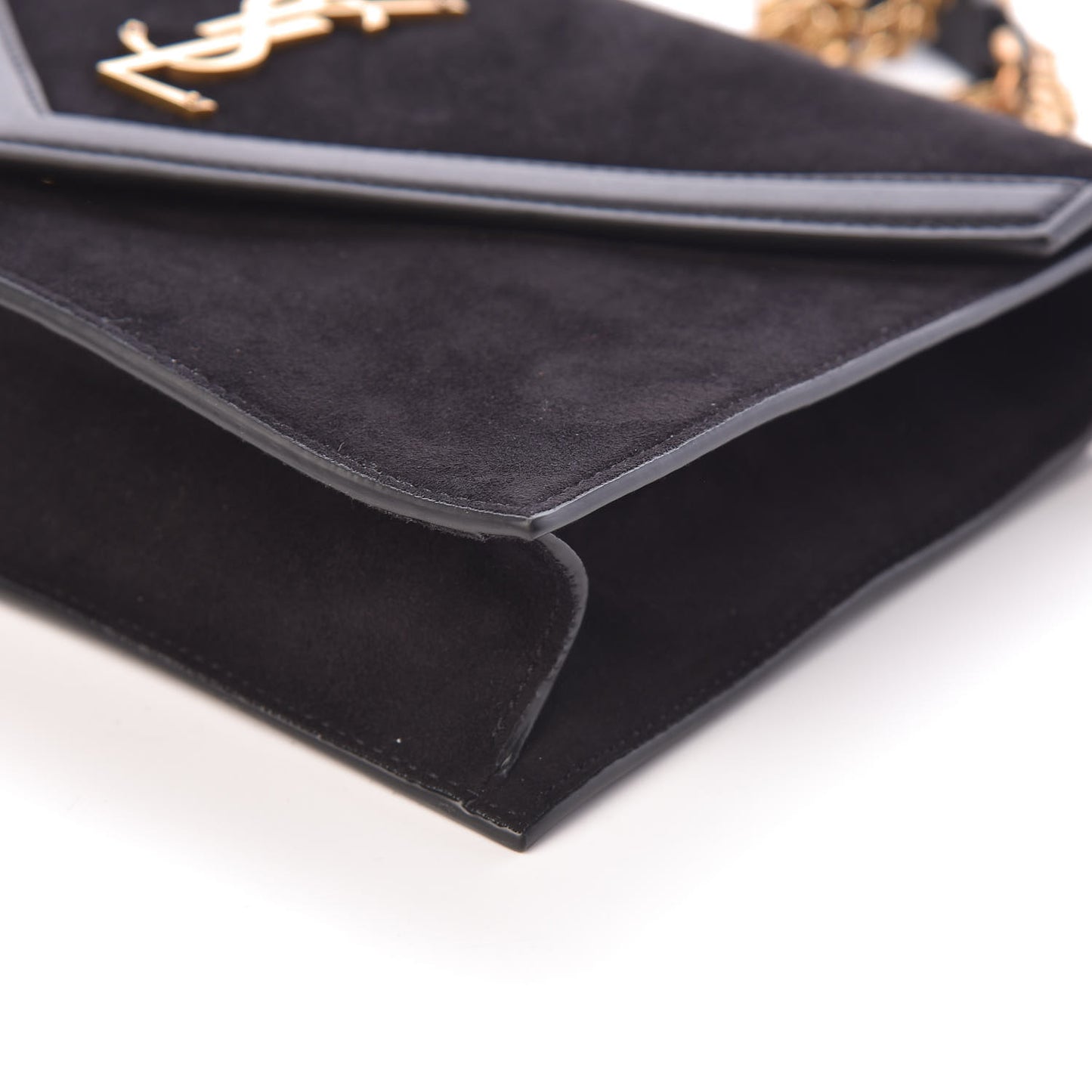 Suede Calfskin Monogram Le Sept Chain Bag Black