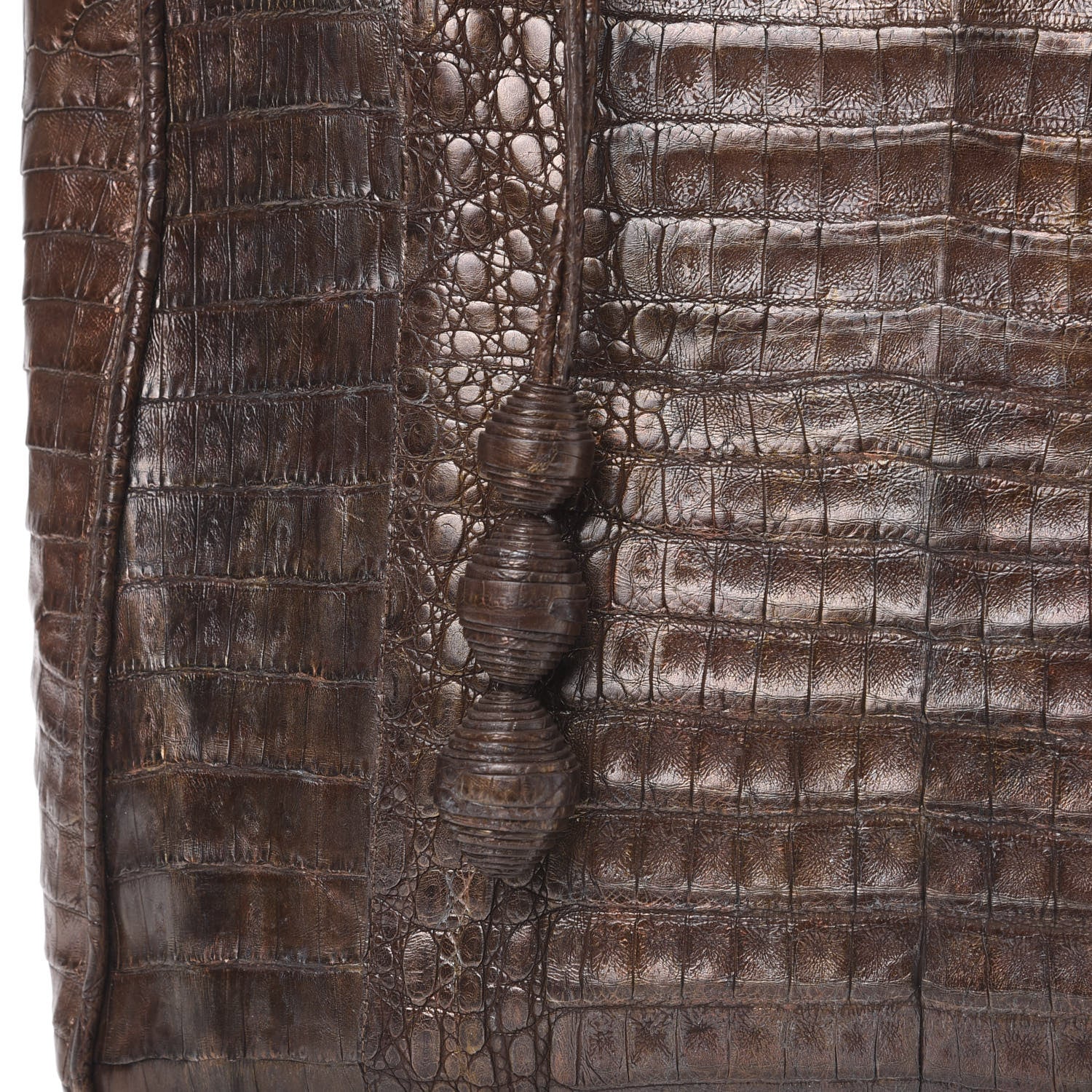 Nancy Gonzalez Crocodile Tote Brown 11 of 12