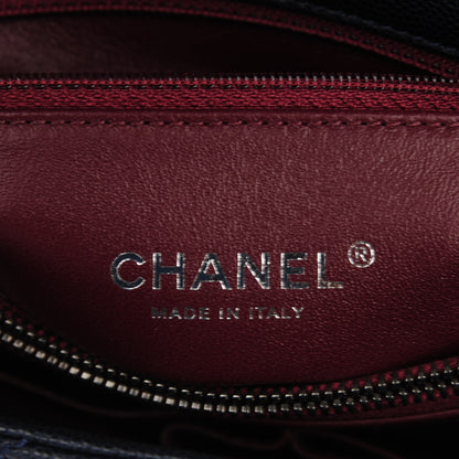 Chanel Caviar Lizard Quilted Small Coco Handle Flap Navy 7 of 9
