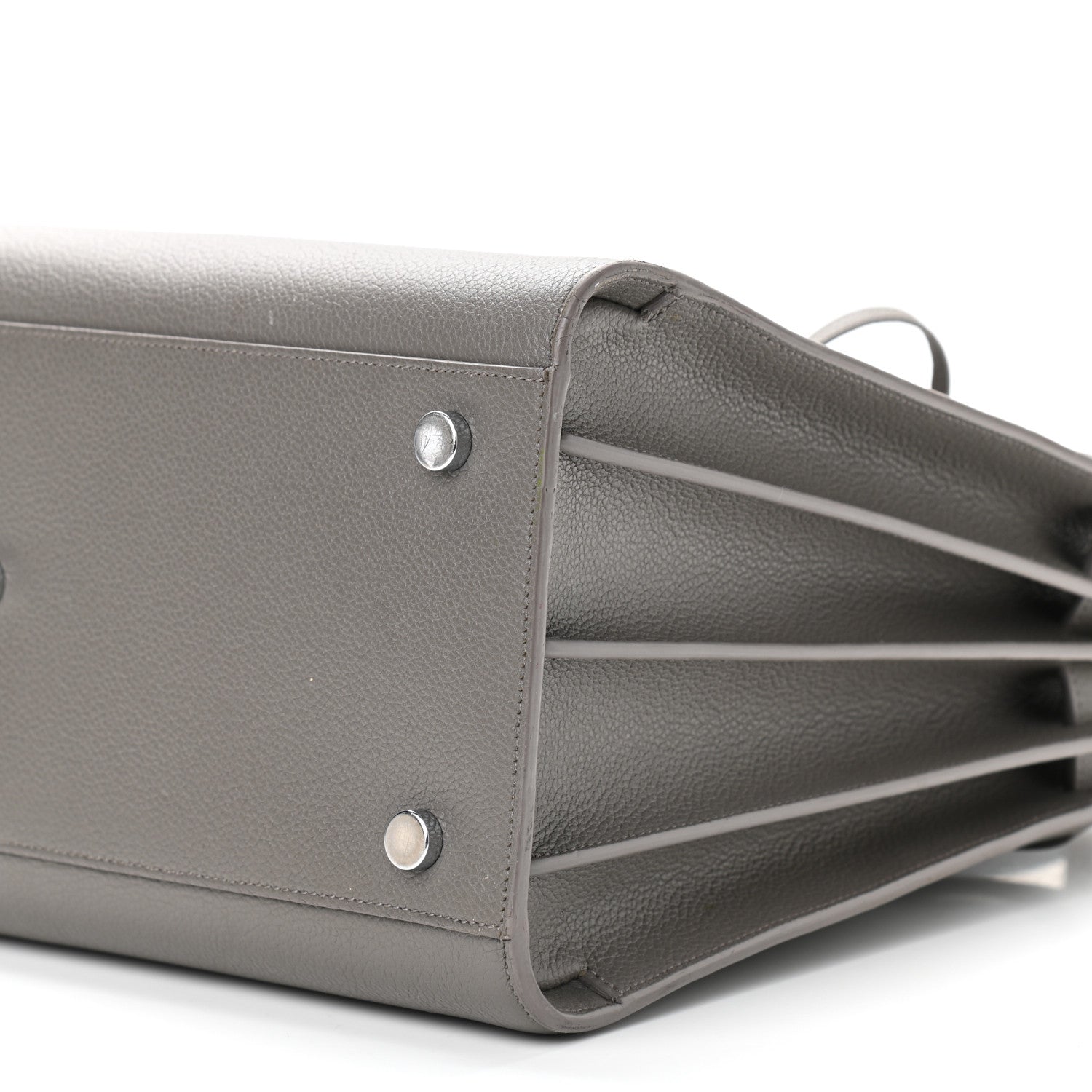 Saint Laurent Grained Calfskin Small Sac De Jour Grey 12 of 12