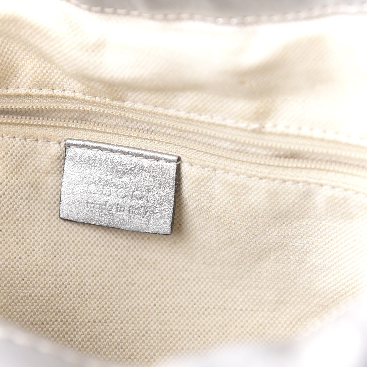 Gucci Metallic Guccissima Medium Sukey Hobo Silver 8 of 10