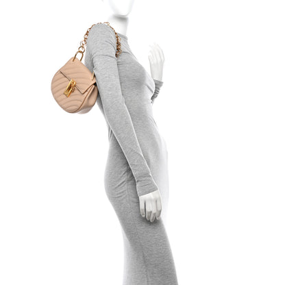 Chloe Calfskin Quilted Mini Drew Bijou Shoulder Bag Pearl Beige 2 of 12