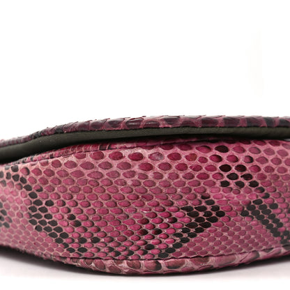 Christian Dior Snakeskin Malice Shoulder Bag Pink 9 of 12