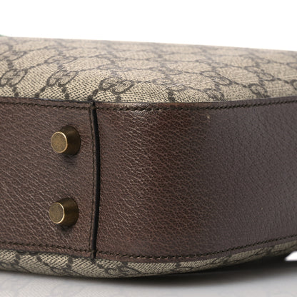 Gucci GG Supreme Monogram Textured Calfskin Web Medium Ophidia Briefcase Beige Ebony New Acero 11 of 19