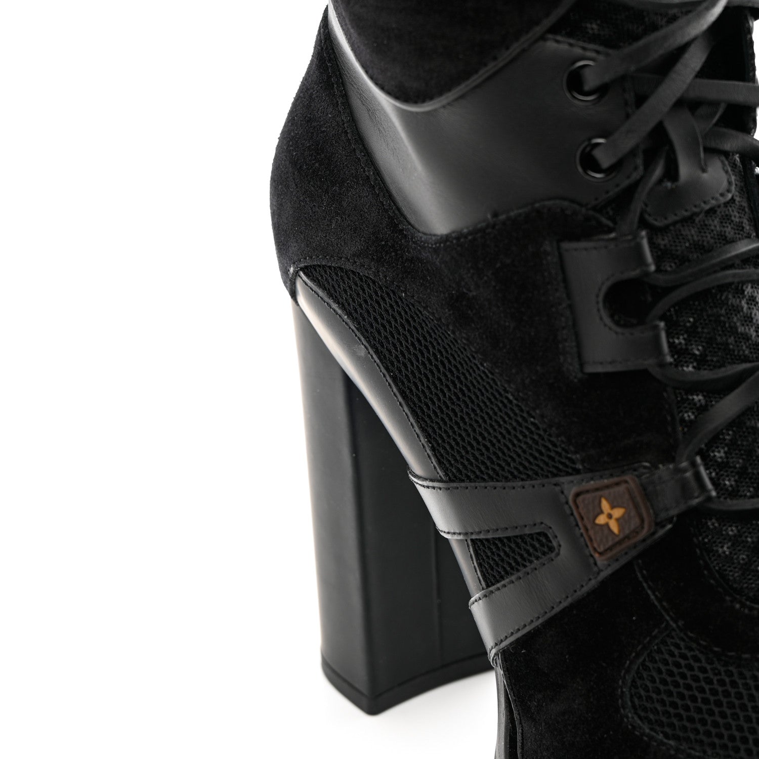 Louis Vuitton Suede Calfskin Monogram Star Trail Ankle Boots 40 Black 11 of 14