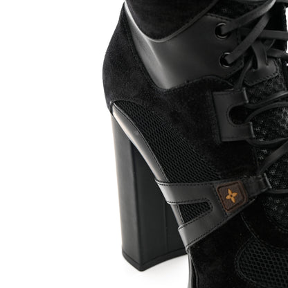 Louis Vuitton Suede Calfskin Monogram Star Trail Ankle Boots 40 Black 11 of 14