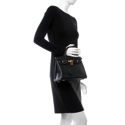 Hermes Togo Birkin 25 Black 2 of 33