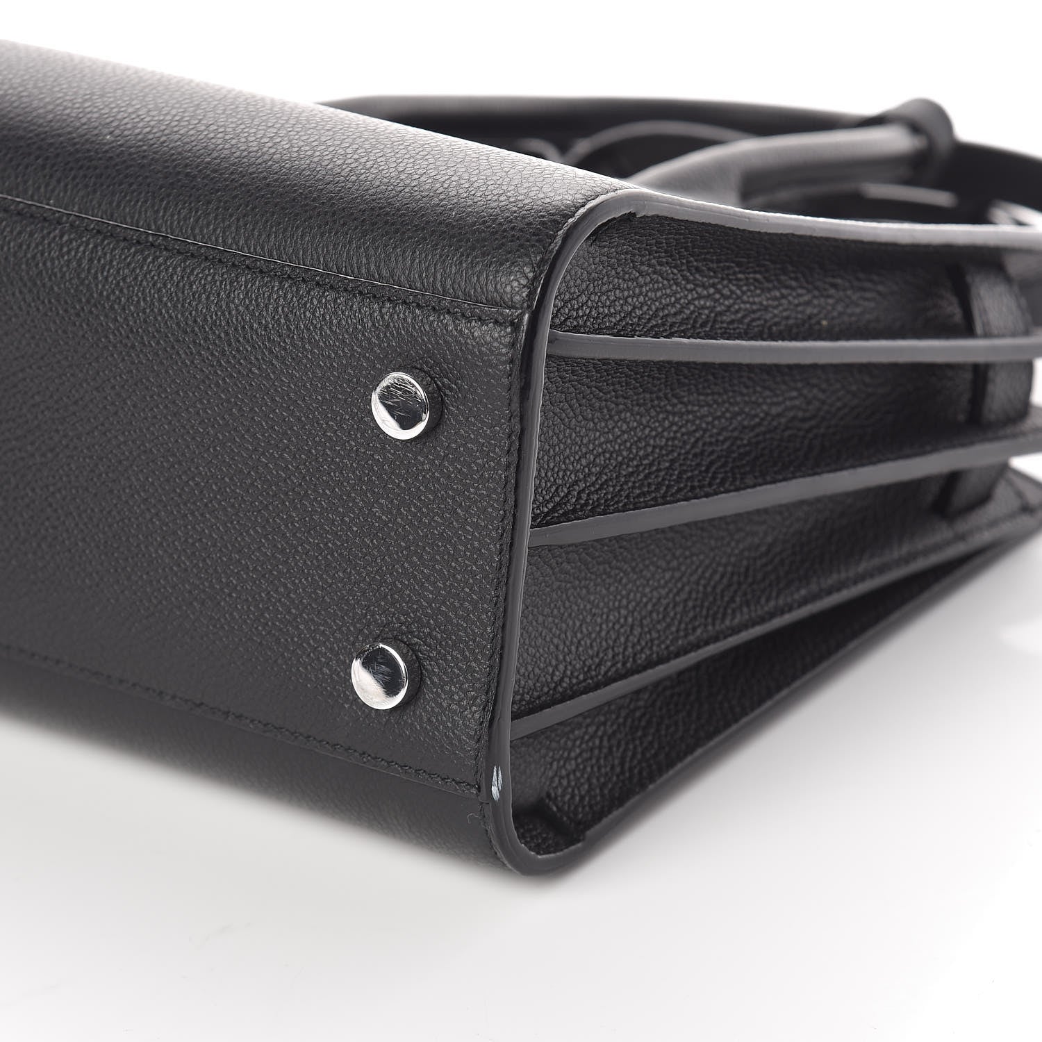 Saint Laurent Grained Calfskin Baby Sac De Jour Black 8 of 8