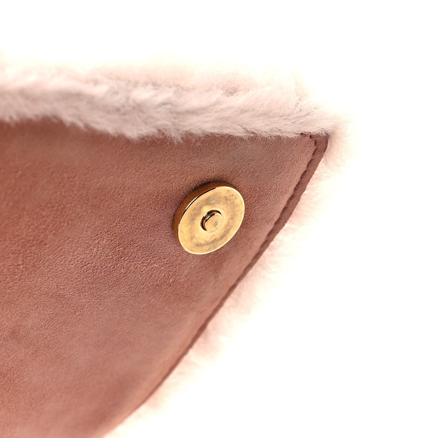 Shearling Goatskin Shoulder Bag Orchidea