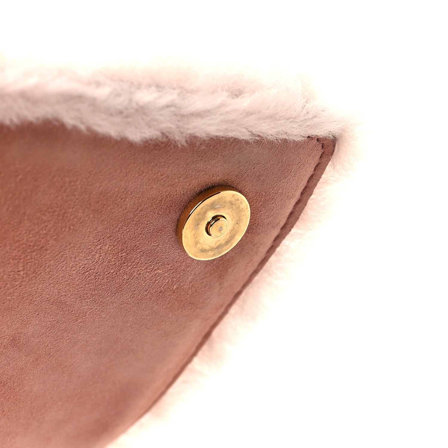 Miu Miu Shearling Goatskin Shoulder Bag Orchidea 10 of 11