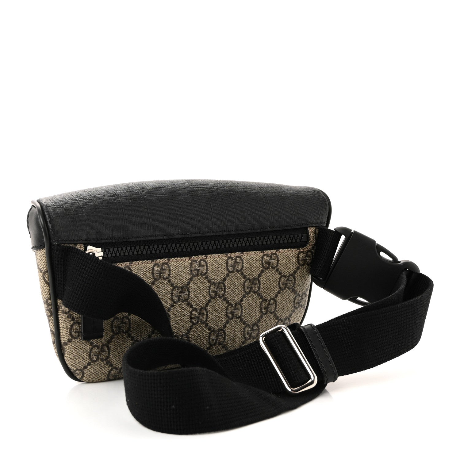 Gucci GG Supreme Monogram Belt Bag Black 3 of 10
