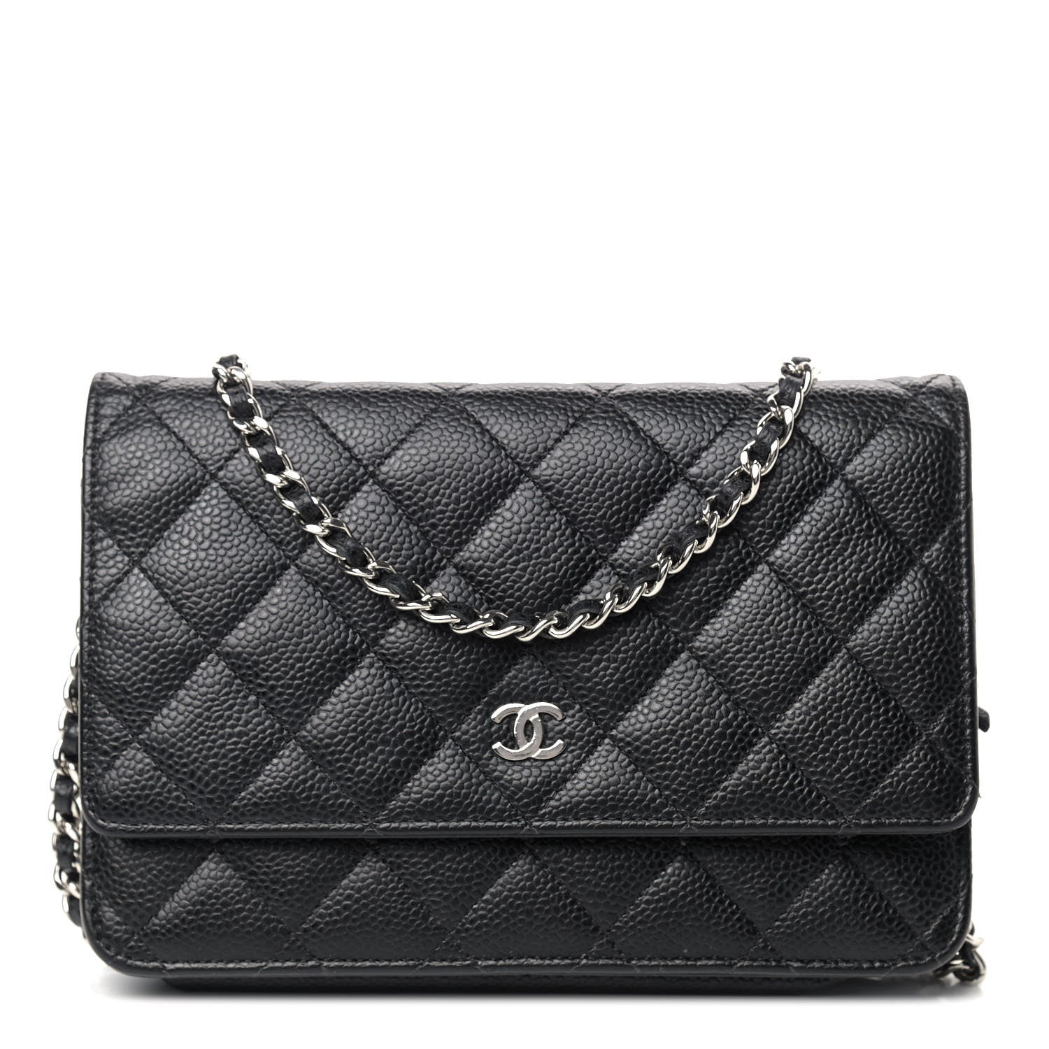 Chanel Caviar Quilted Wallet On Chain WOC Black 1 of 10