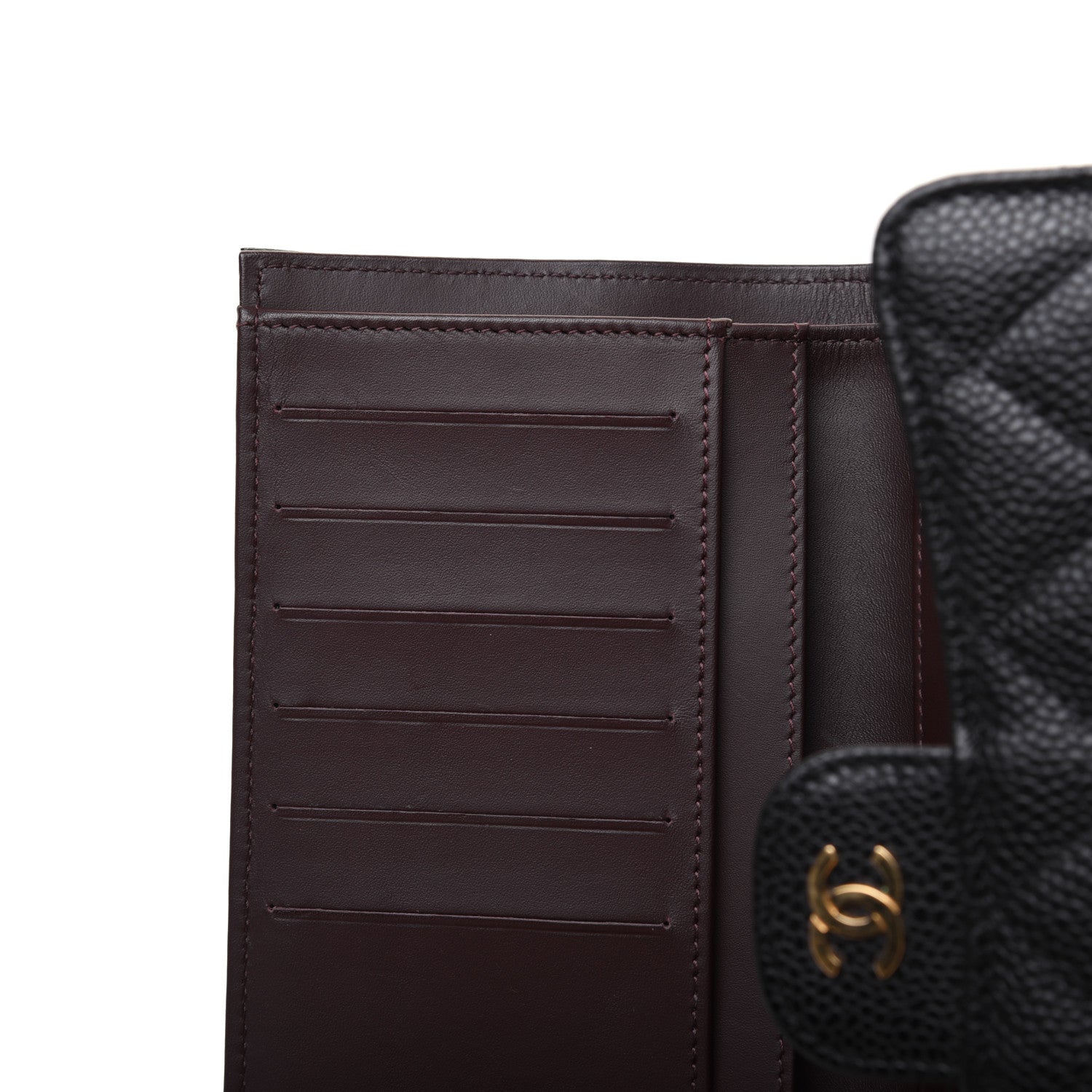 Chanel Caviar Quilted Large Flap Wallet Black 12 of 14