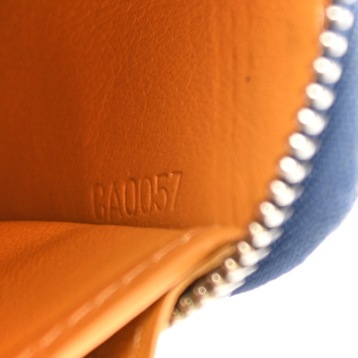 Monogram Denim Zippy Wallet Blue