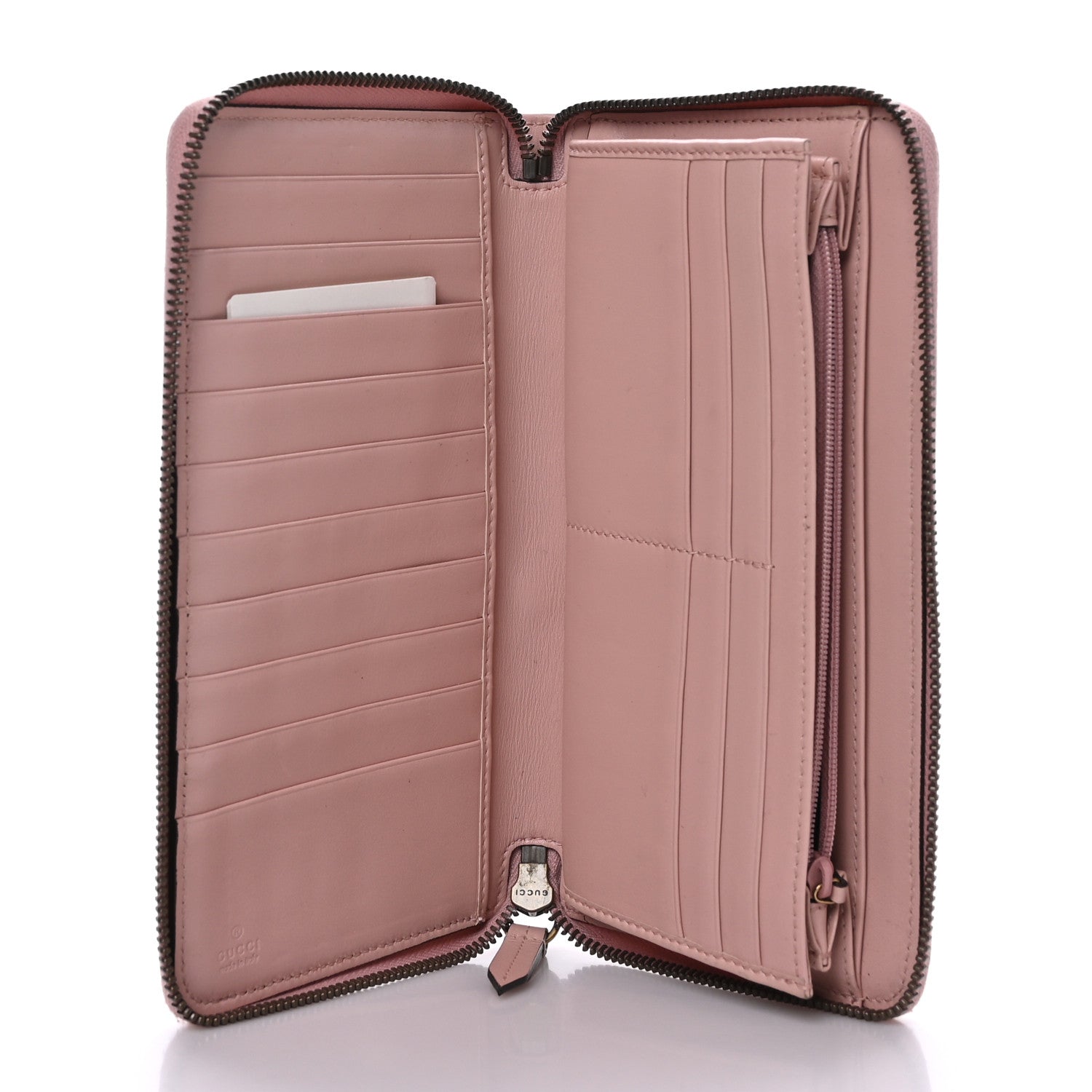Gucci Calfskin Matelasse GG Marmont Zip Around Organizer Wallet Perfect Pink 6 of 7